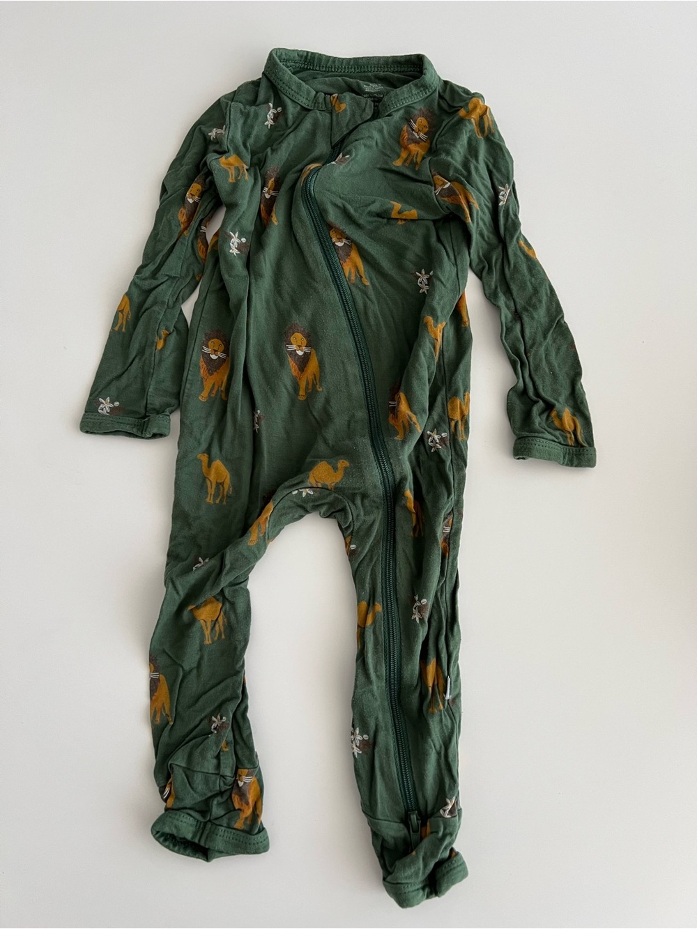 Kyte Baby Zippered Romper Animal Print 12–18 Months